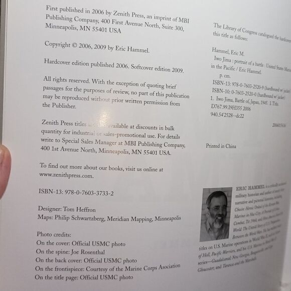 2009 Iwo jima by Eric Hammel - Picture 4 of 6